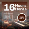 16 Studio Hours at 40% Off